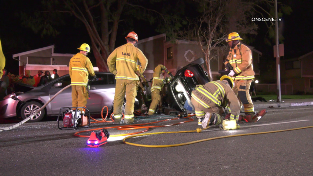 Granada Hills: Violent Crash Leaves One Dead, Another Trapped - ONSCENE.TV