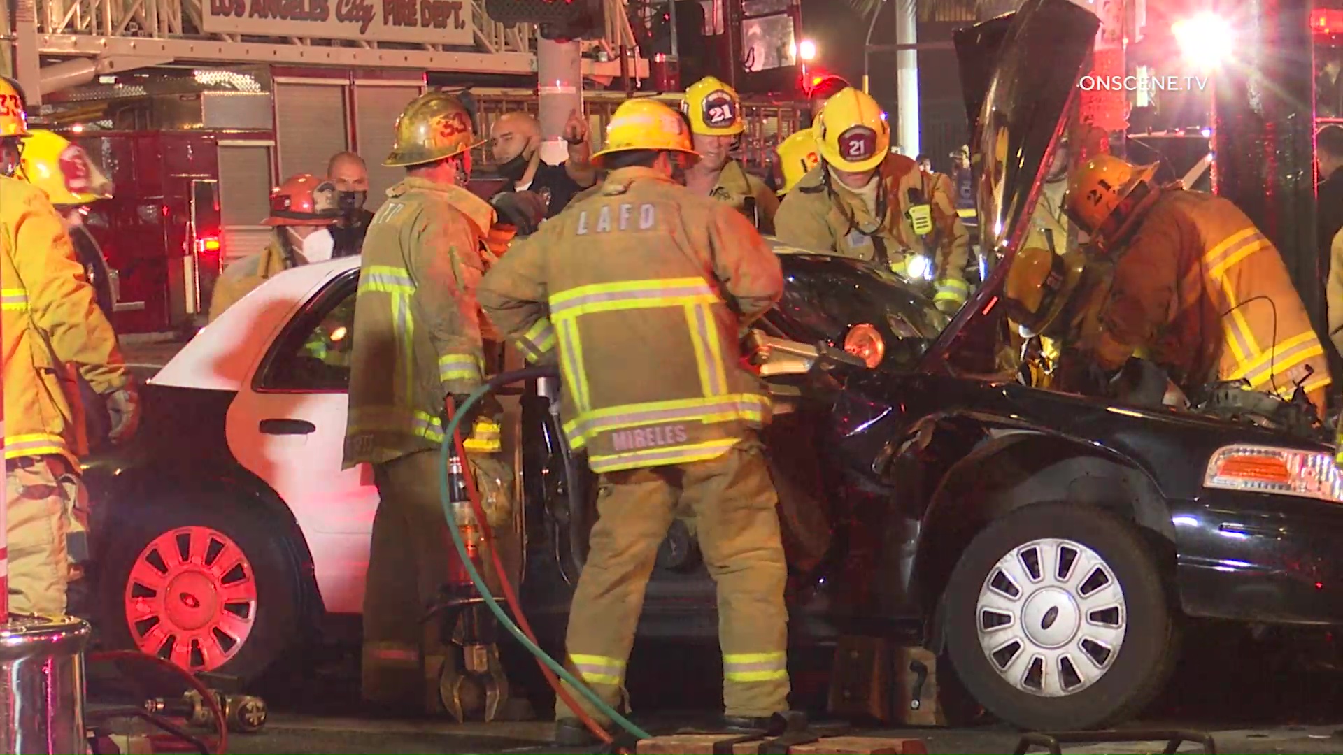 Two LAPD Officers Injured In Major Crash - ONSCENE.TV