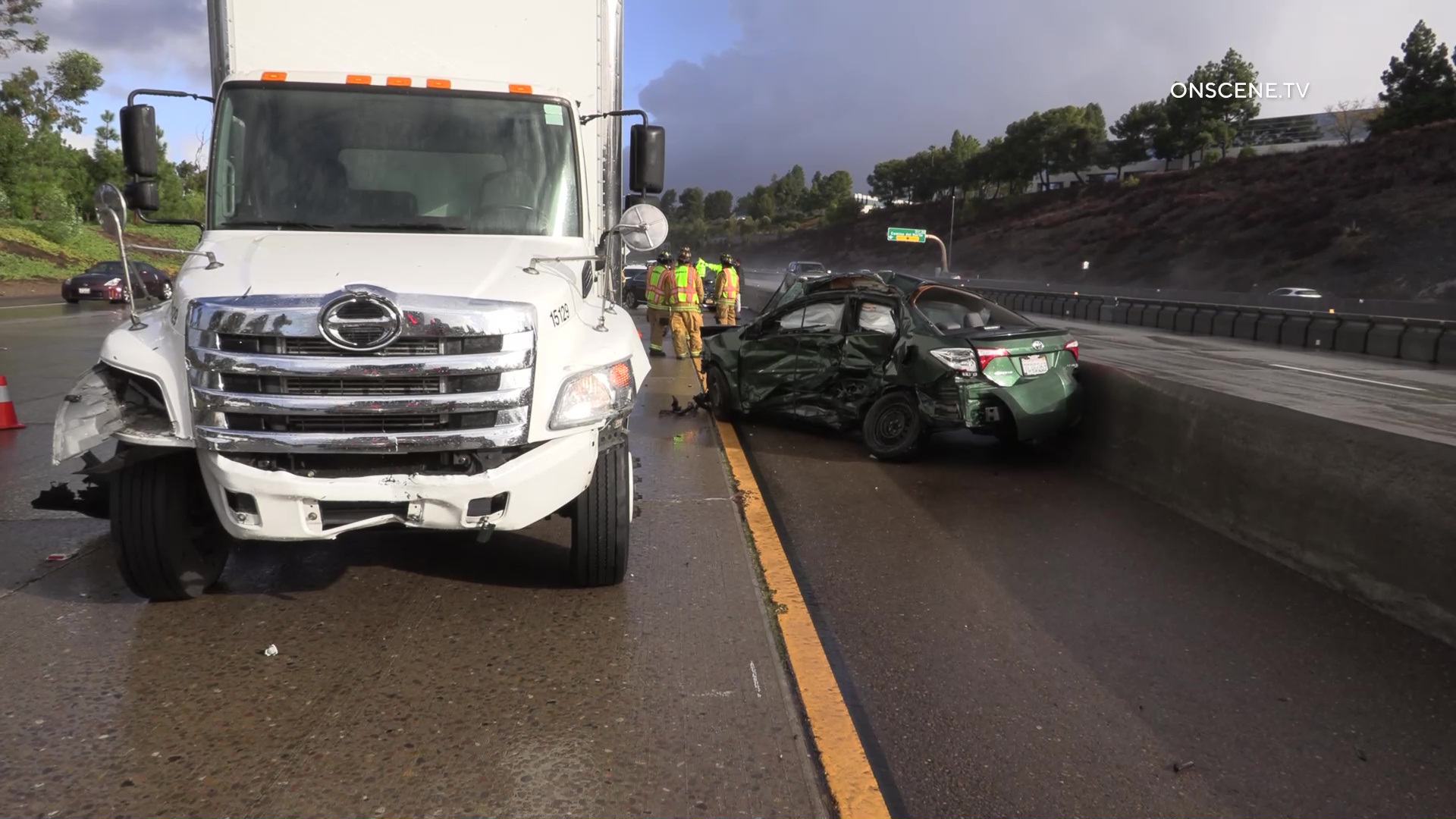 Driver Killed After Car Hydroplanes On Freeway In San Diego - ONSCENE.TV