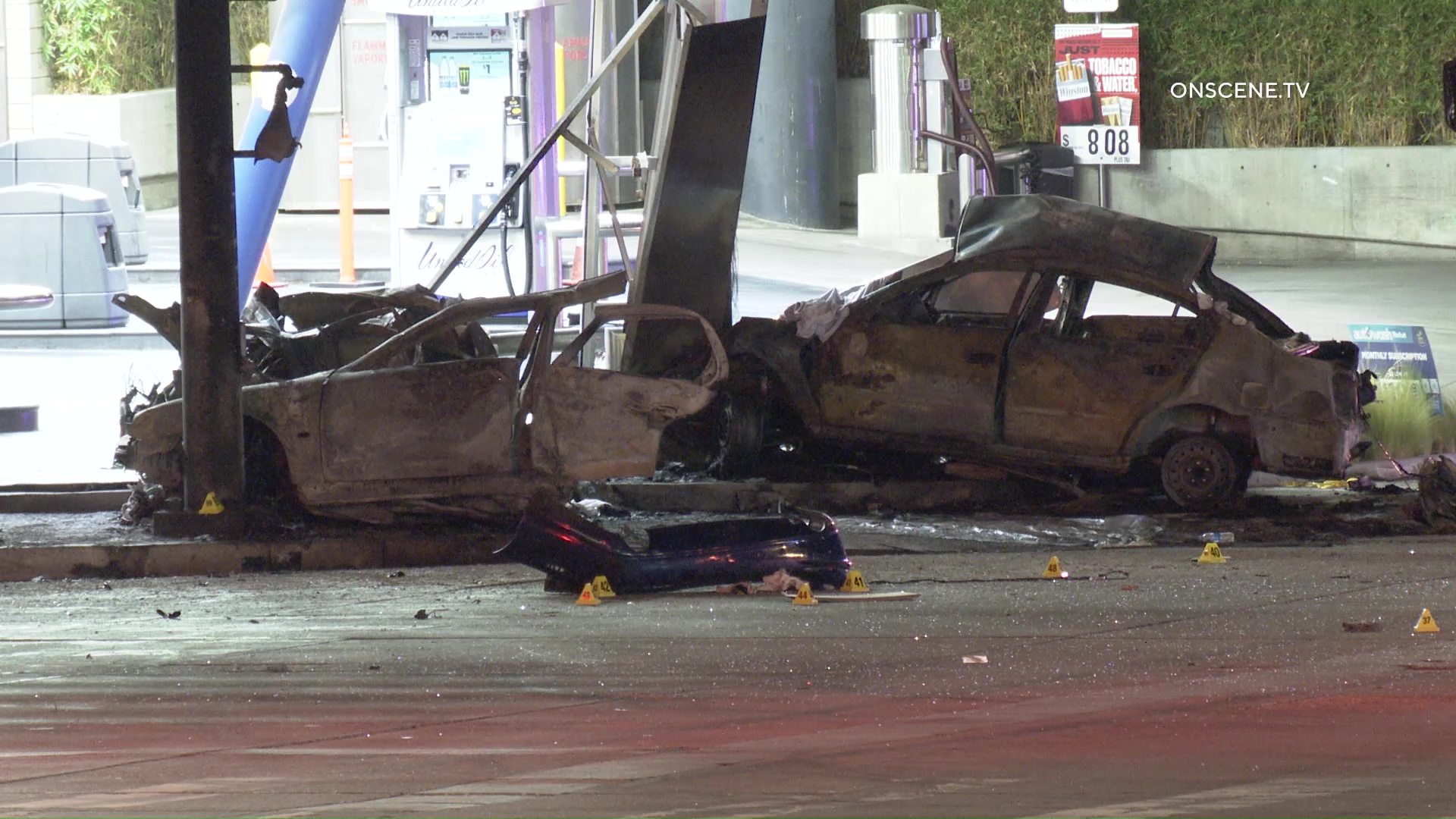 Six Killed, Eight Injured In Fiery Crash | Los Angeles - ONSCENE.TV