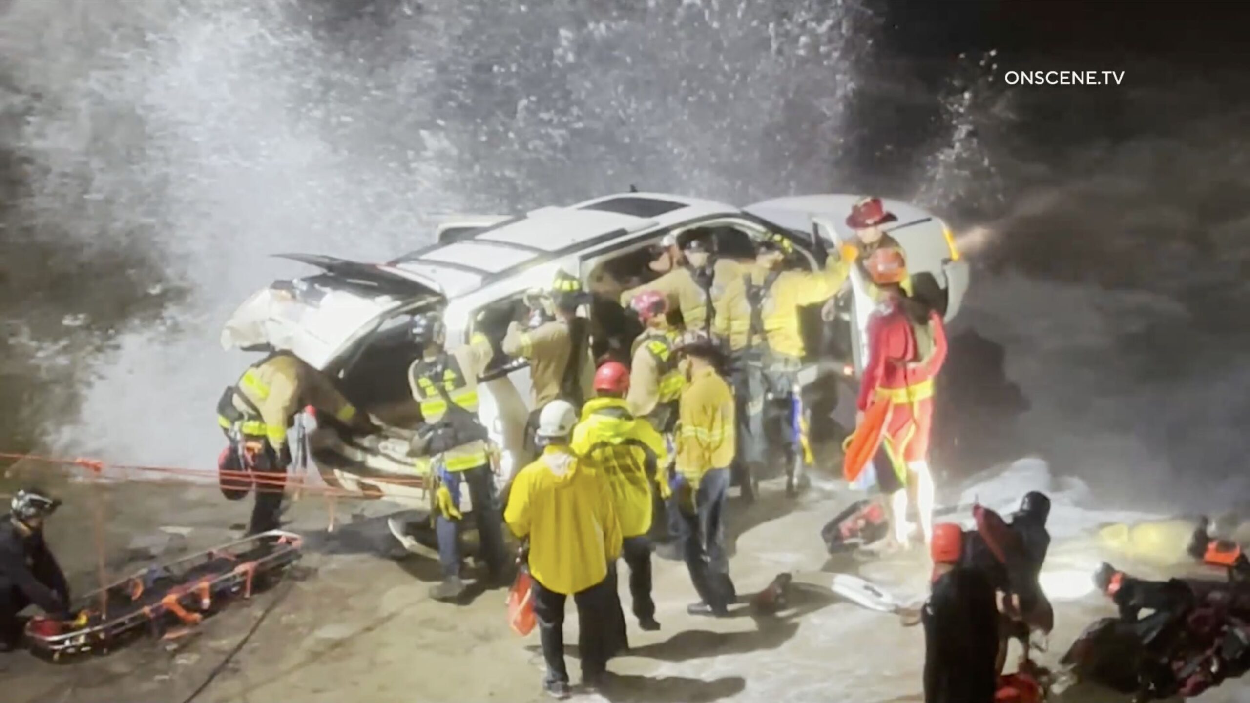 Car Flies Off Cliff Prompting Technical Rescue Of Driver | San Diego ...