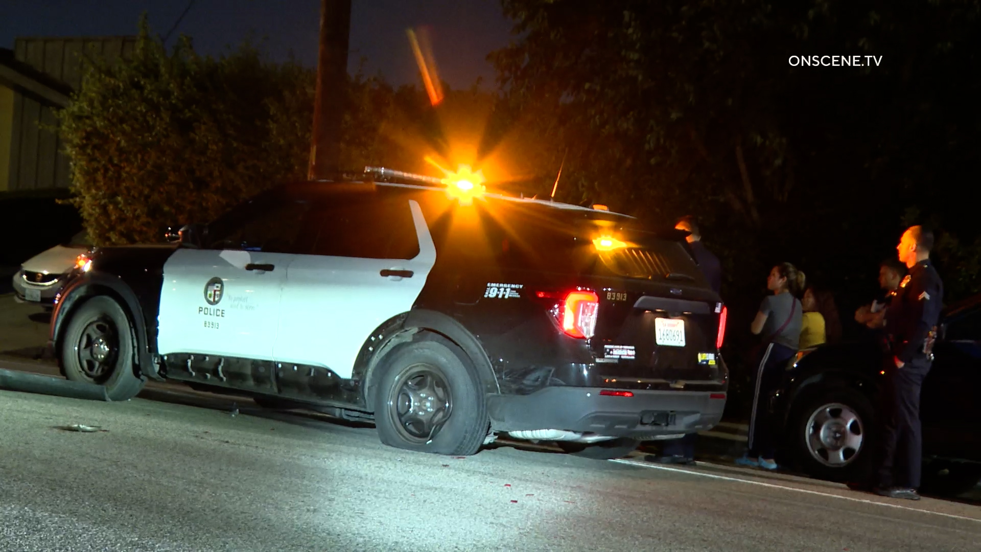 DUI Driver Crashes Into LAPD Vehicle – ONSCENE.TV