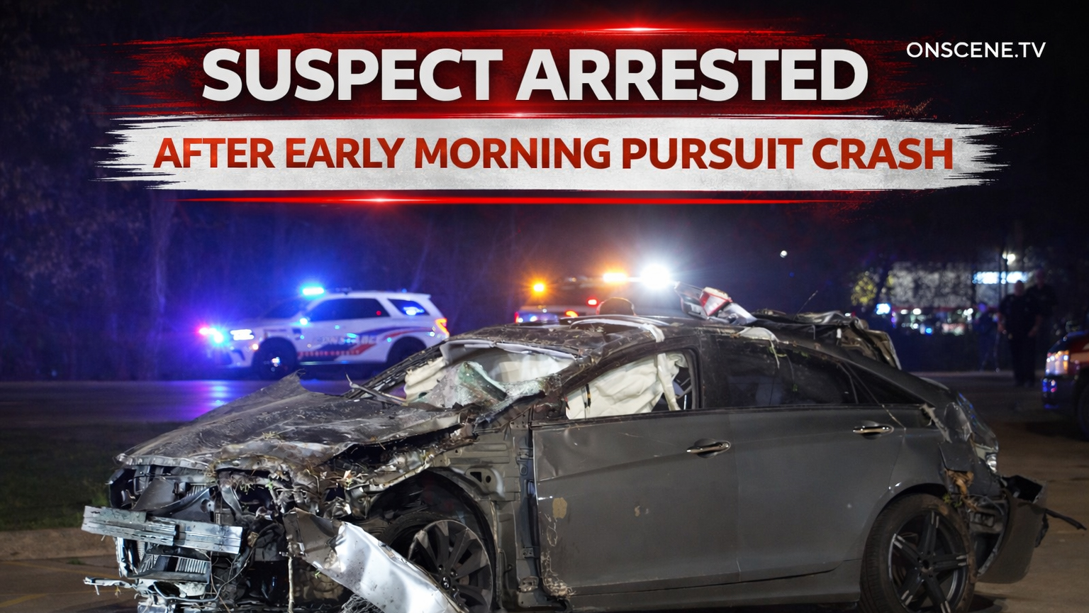Suspect Arrested After Early Morning Pursuit Crash – ONSCENE.TV