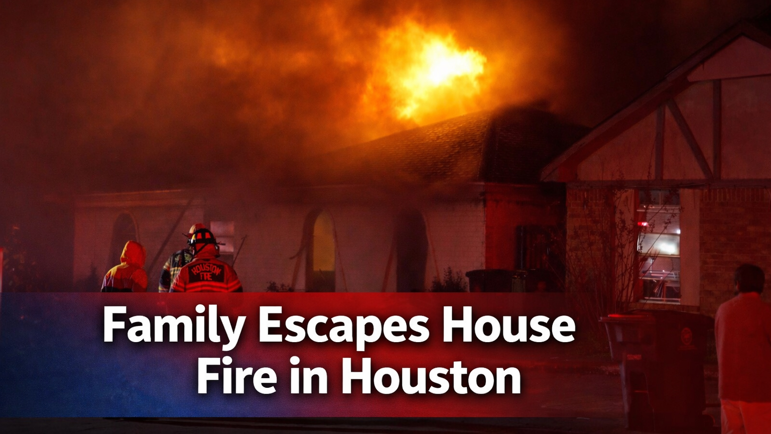 Family Escapes House Fire in Houston – ONSCENE.TV
